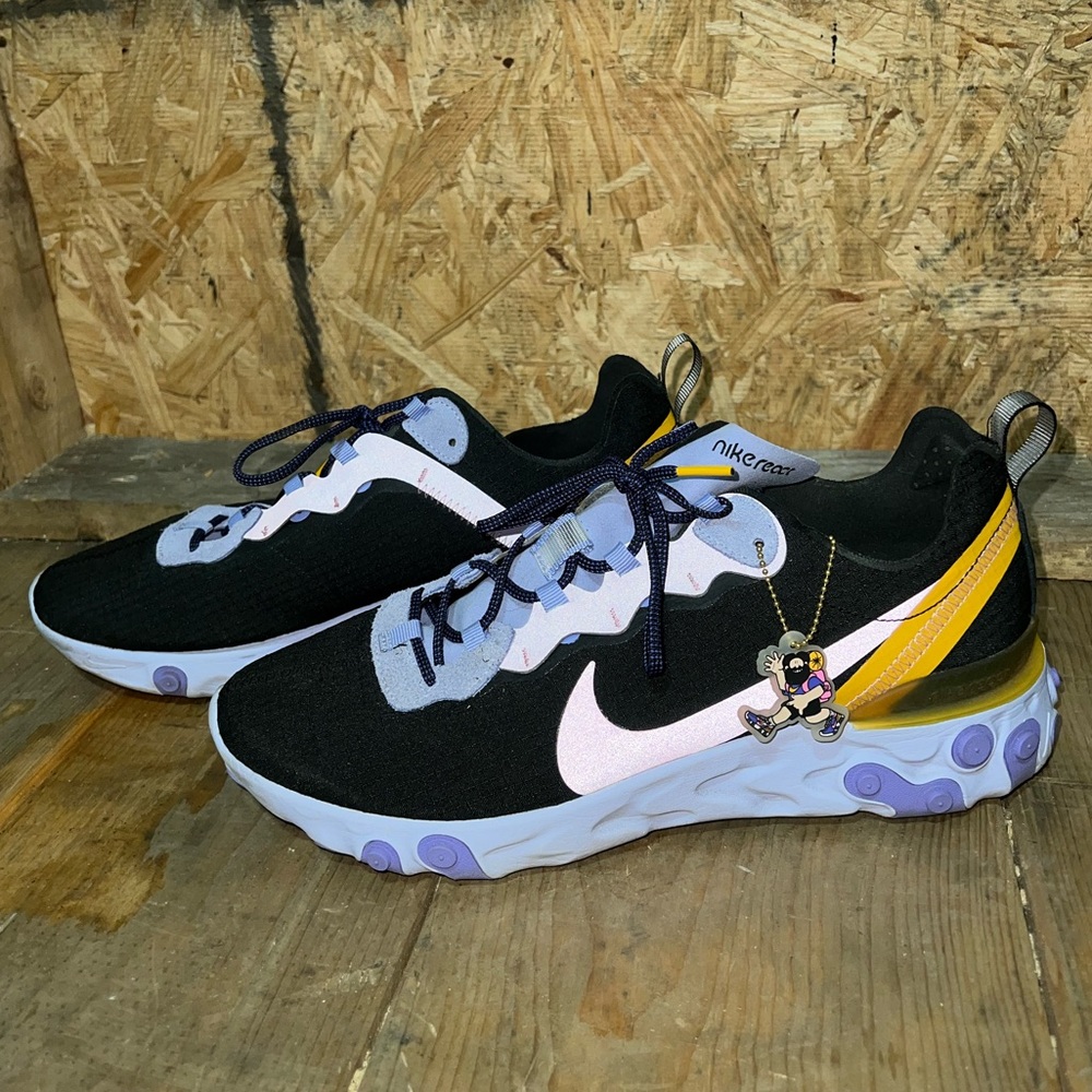 Nike React Element 55 Black Palest Purple